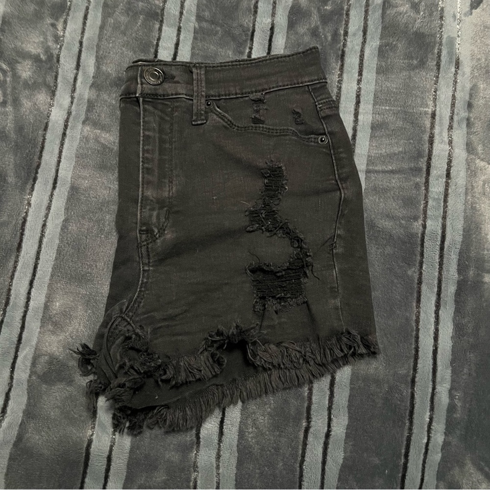 COPY - Black Jean Shorts